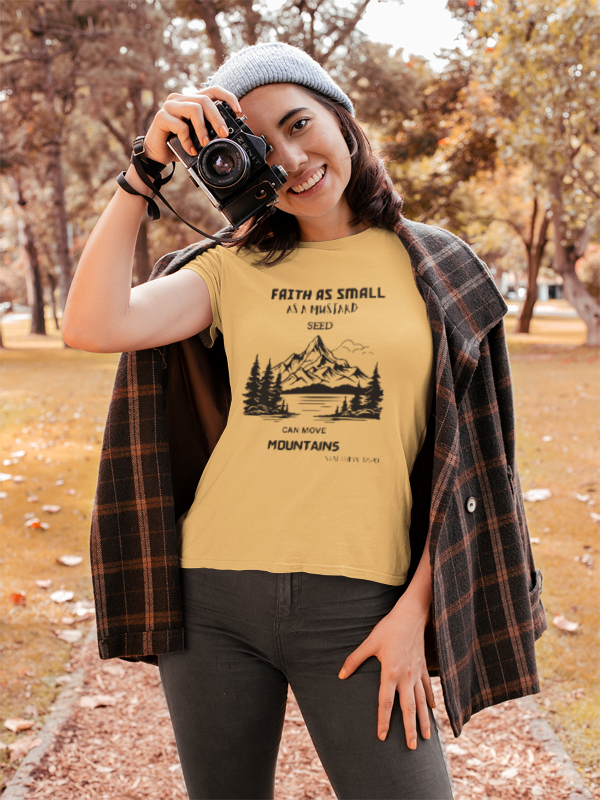 Mountain Faith T-Shirt | Inspirational Tee for Outdoor Lovers, Perfect Gift for Nature Enthusiasts, Hiking Apparel, Faith & Adventure