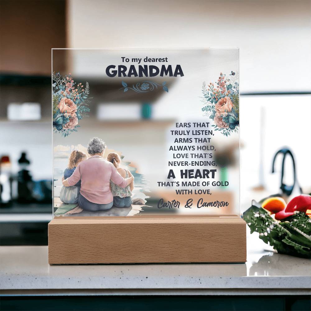 ACRYLIC PLAQUE -To my dearest Grandma
