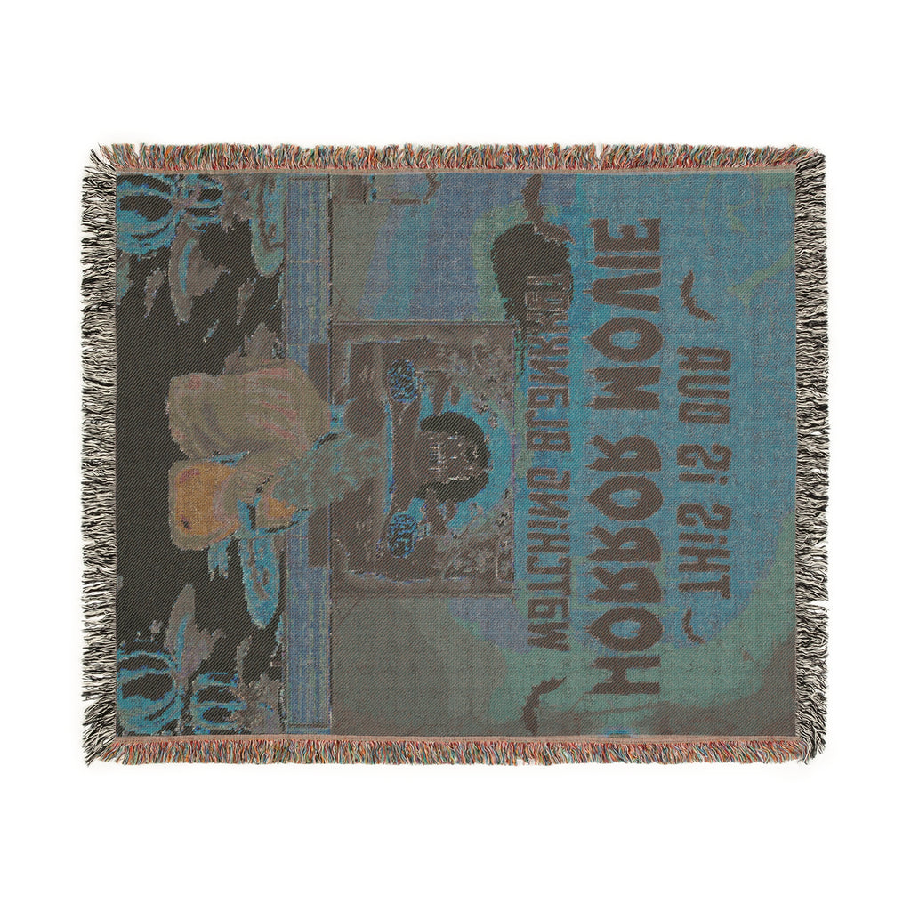 Horror Movie Woven Blanket - Cozy Throw for Movie Nights, Home Theater Decor, Halloween Gift, Fangirl Blanket, Unique Couch Throw