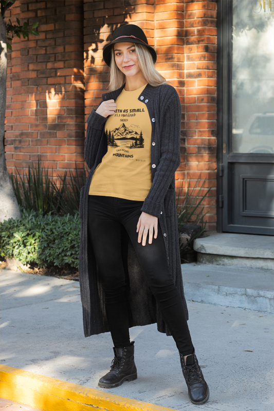 Mountain Faith T-Shirt | Inspirational Tee for Outdoor Lovers, Perfect Gift for Nature Enthusiasts, Hiking Apparel, Faith & Adventure