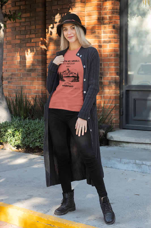 Mountain Faith T-Shirt | Inspirational Tee for Outdoor Lovers, Perfect Gift for Nature Enthusiasts, Hiking Apparel, Faith & Adventure