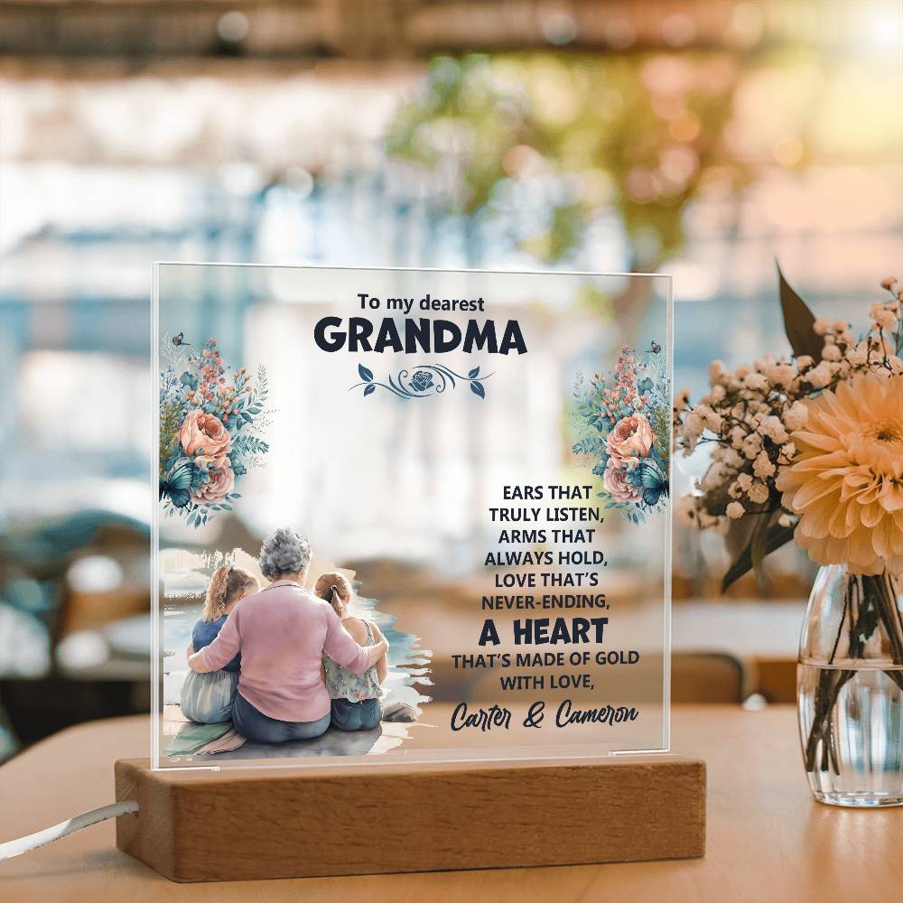 ACRYLIC PLAQUE -To my dearest Grandma