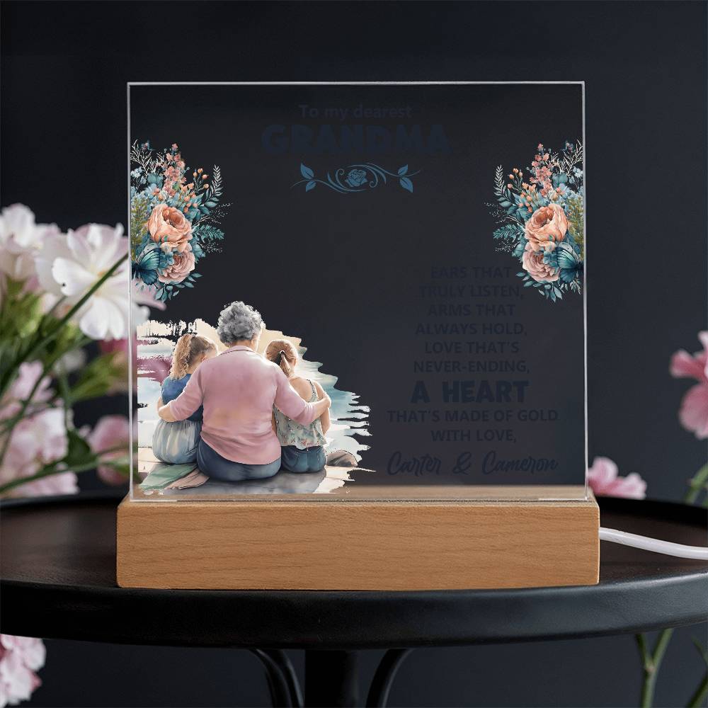 ACRYLIC PLAQUE -To my dearest Grandma