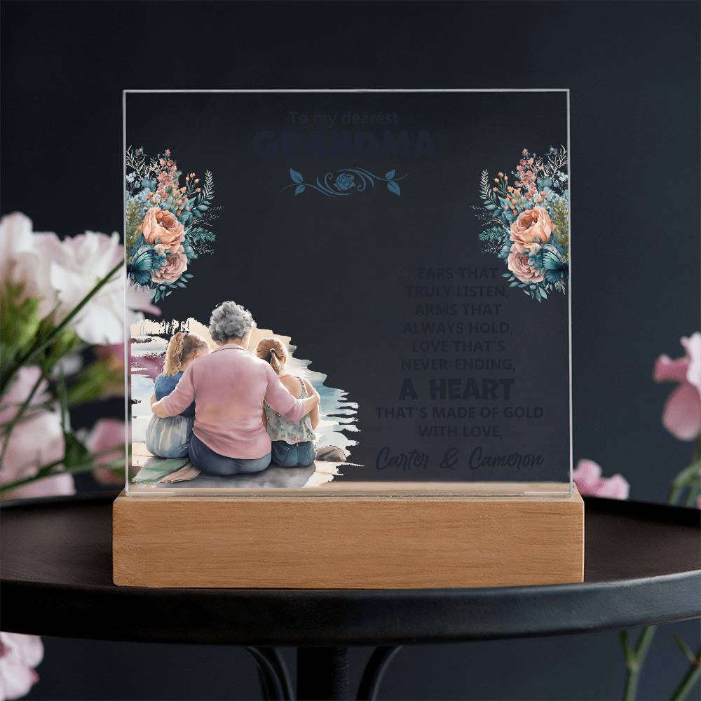 ACRYLIC PLAQUE -To my dearest Grandma