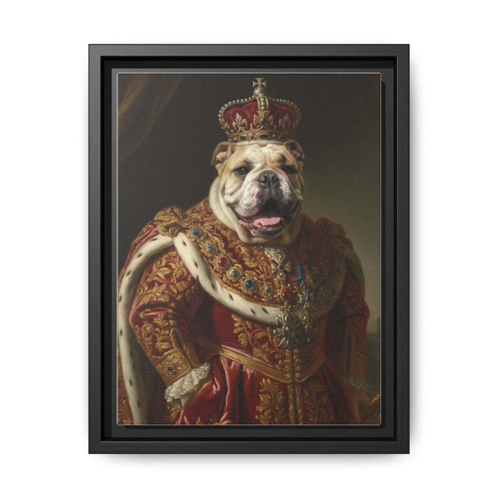 Custom Pet Memorial Portrait – “Forever in Our Hearts” Royal Tribute Painting