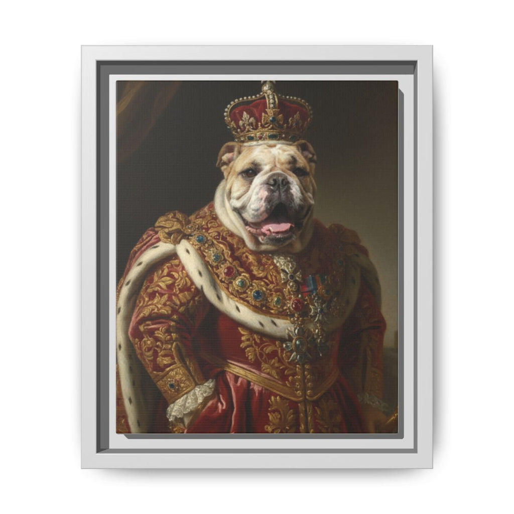 Custom Pet Memorial Portrait – “Forever in Our Hearts” Royal Tribute Painting